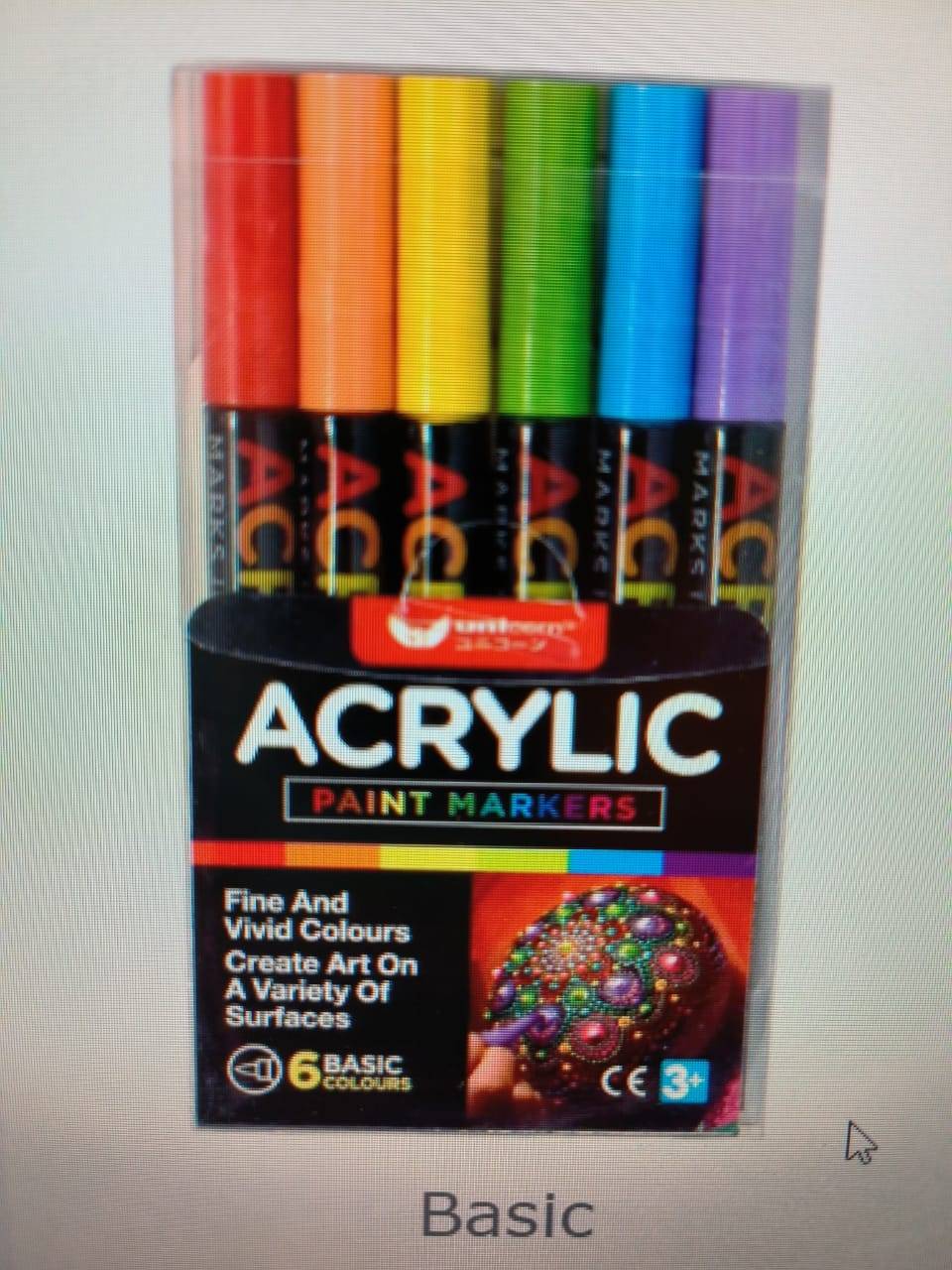 Unicorn UAM6CSB Basic Acrylic Paint Marker (NMC)
